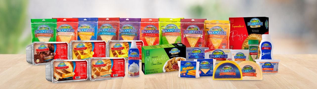 La familia de productos Brookfield: quesos, empanadas, postres y más