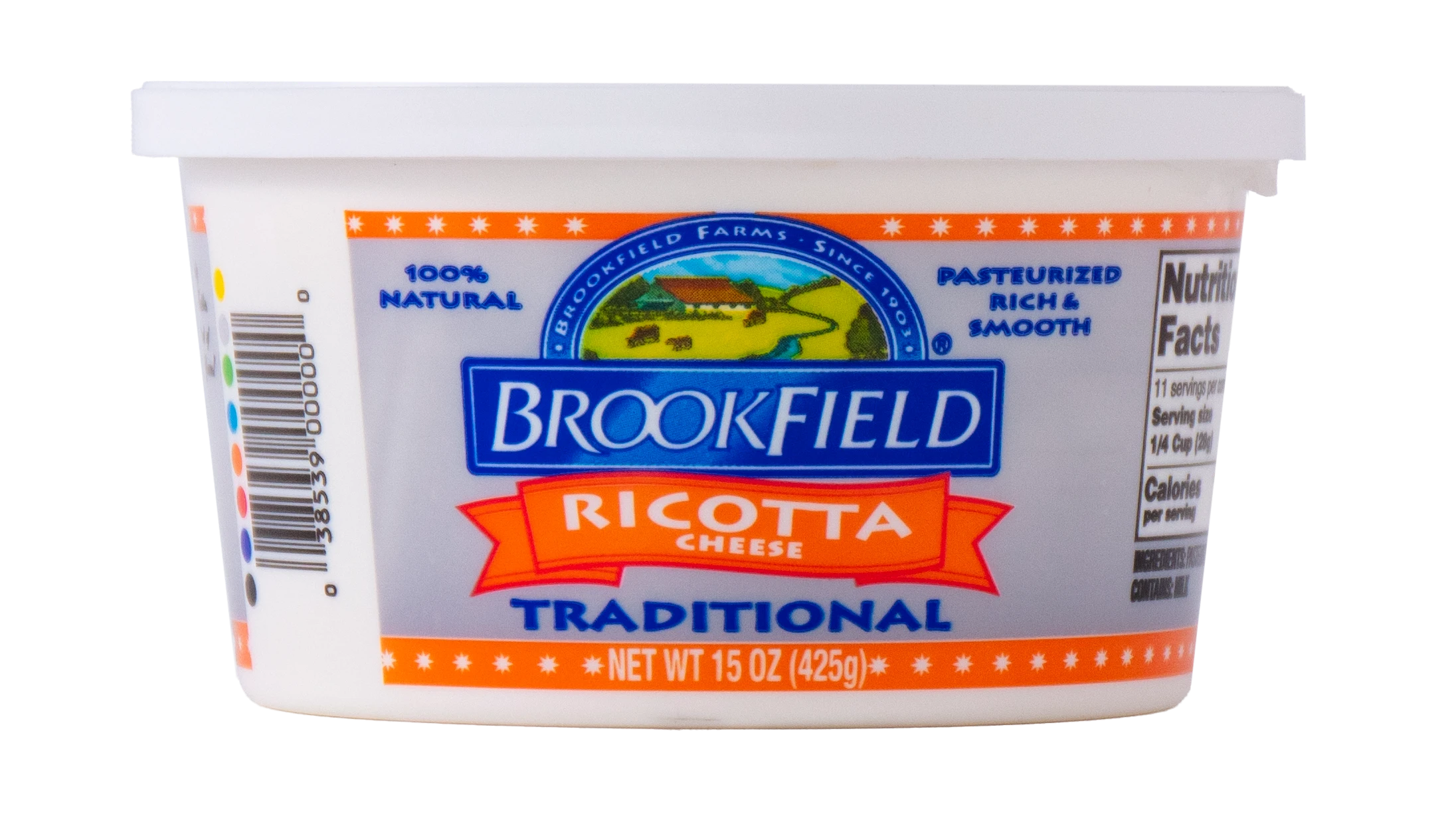 BROOKFIELD RICOTTA CHEESE -
                15 OZ