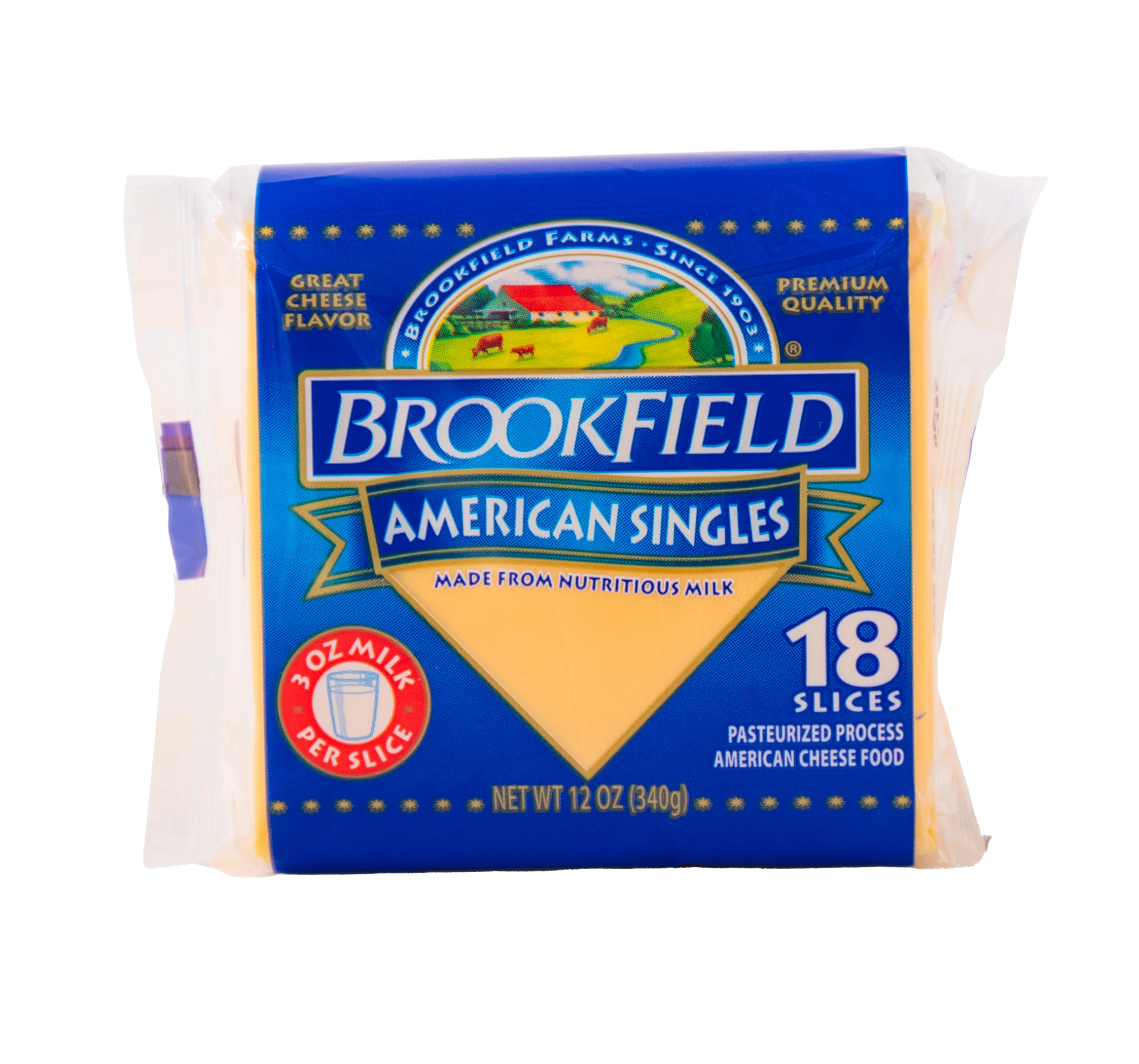 AMERICAN SINGLES 18 SLICES -
                12/12 oz