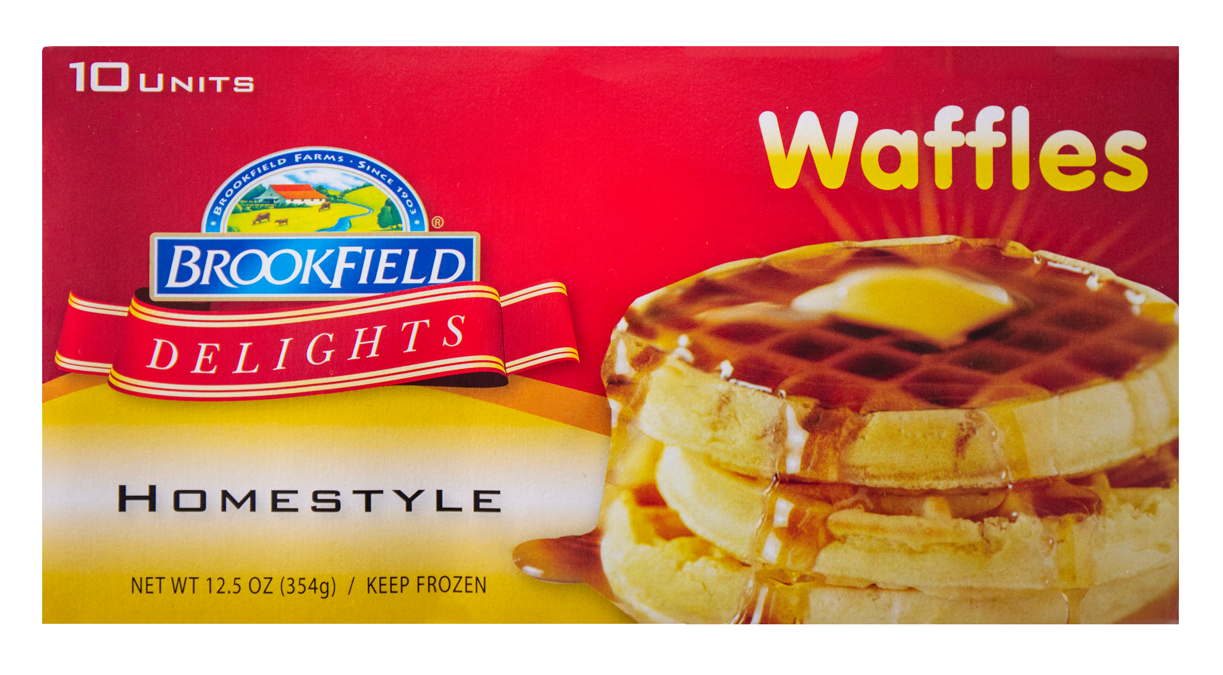 BROOKFIELD DELIGHTS HOMESTYLE WAFFLES -
                12.5 OZ