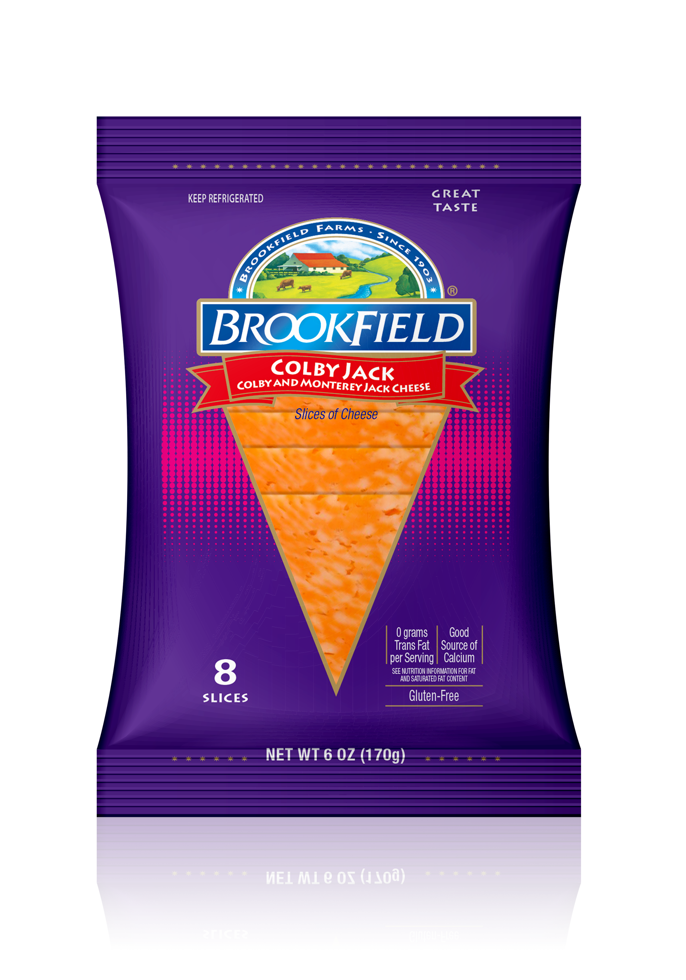 BROOKFIELD SLICED COLBY JACK -
                8/6 OZ