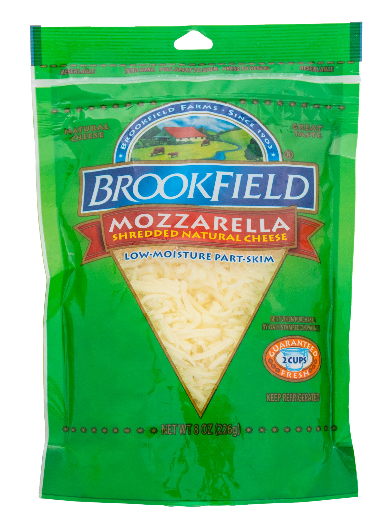 BROOKFIELD MOZZARELLA SHREDDED -
                8 OZ