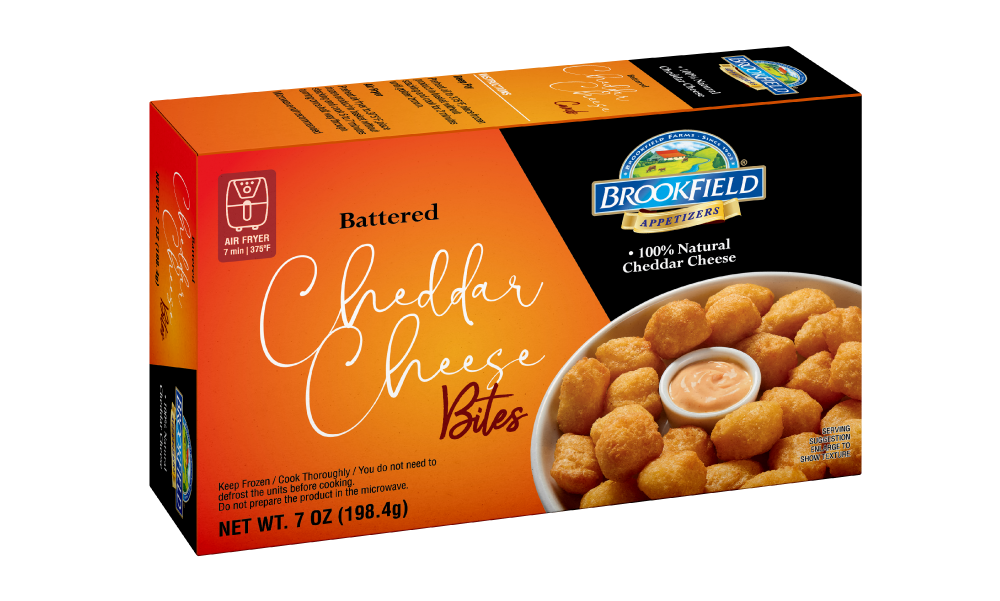 BROOKFIELD APPETIZERS CHEDDAR CHEESE BITES -
                7 OZ