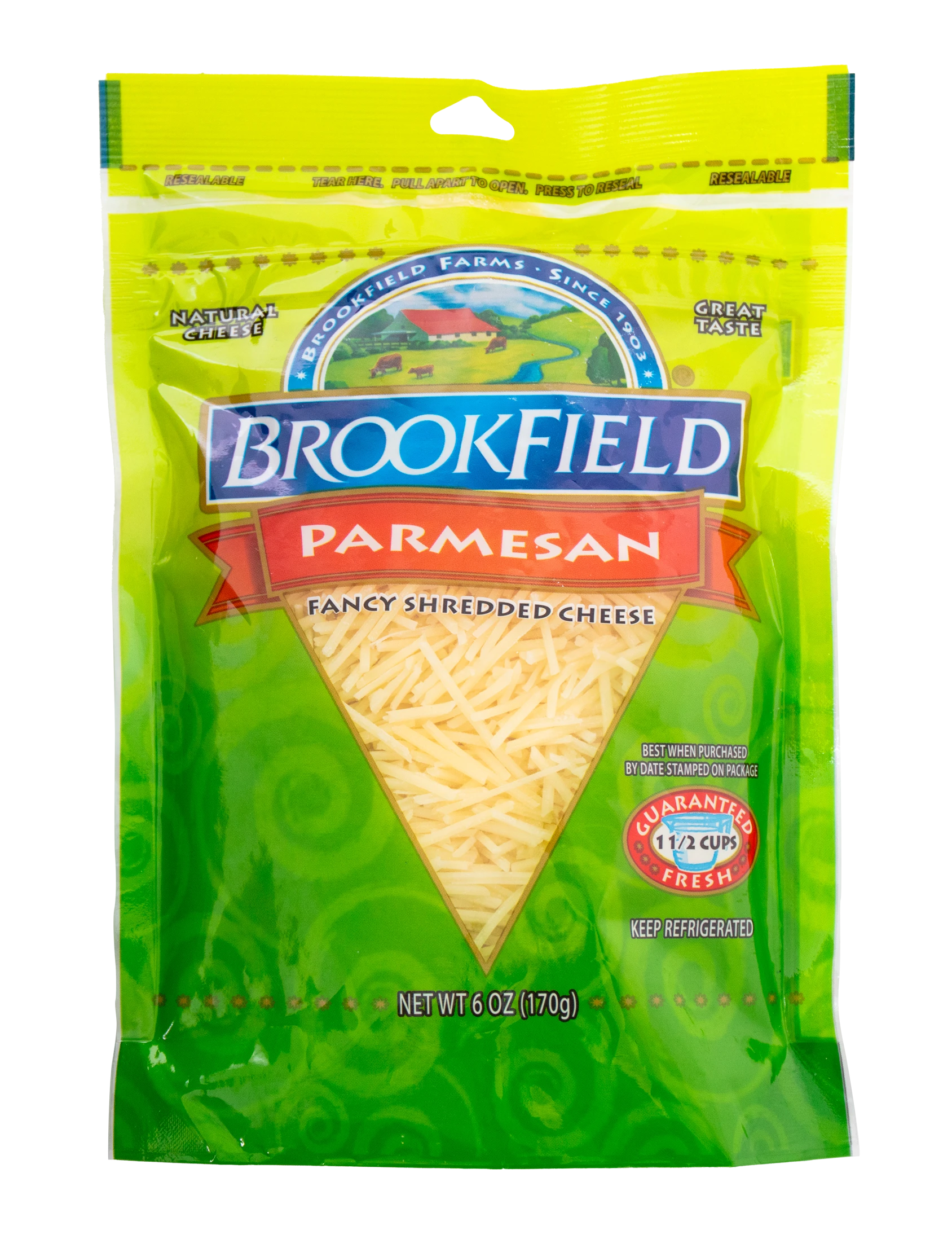 BROOKFIELD PARMESAN SHREDDED -
                6 OZ