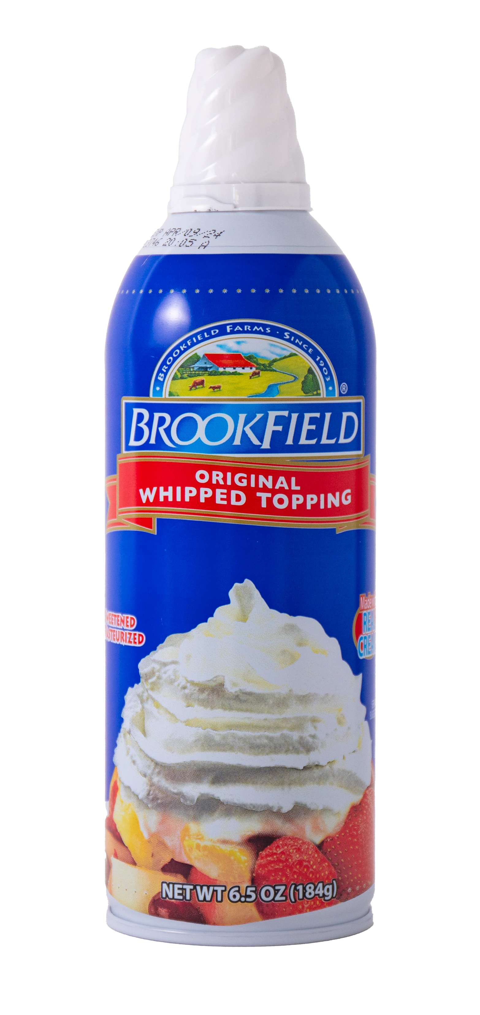 BROOKFIELD ORIGINAL WHIPPED TOPPING -
                6.5 OZ