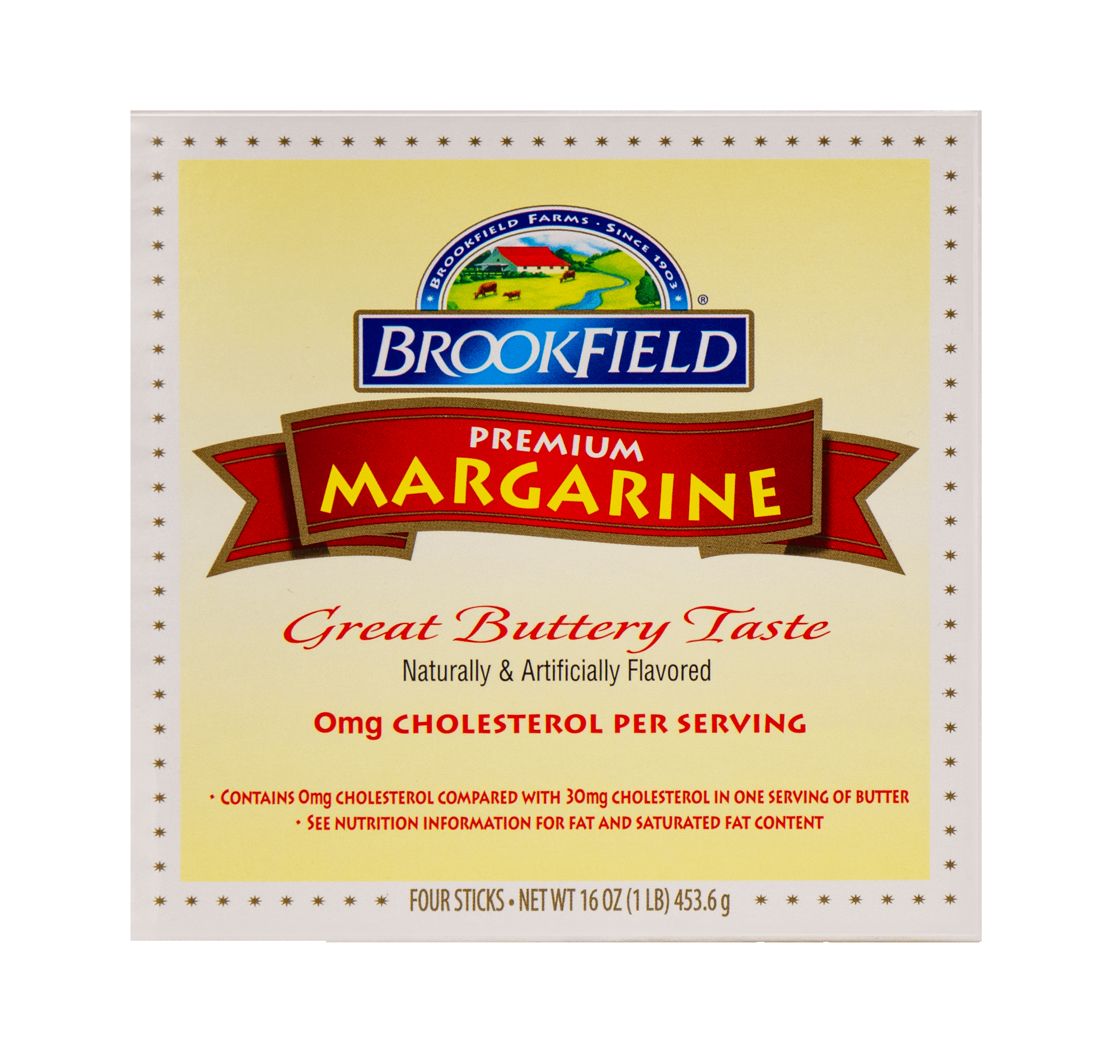 BROOKFIELD MARGARINE QUARTERS -
                4/16 OZ