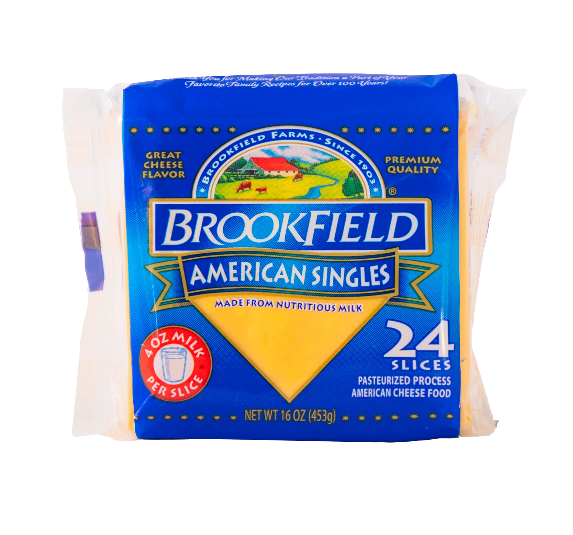 AMERICAN SINGLES CHEESE 24 SLICES -
                12/16 oz