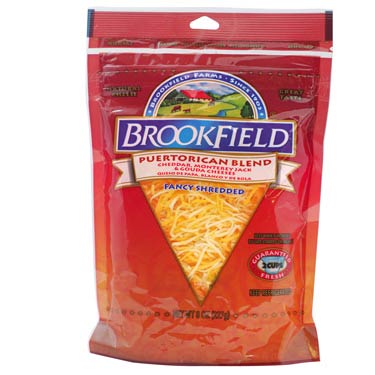 BROOKFIELD PUERTORICAN BLEND SHREDDED CHEESE -
                8 OZ