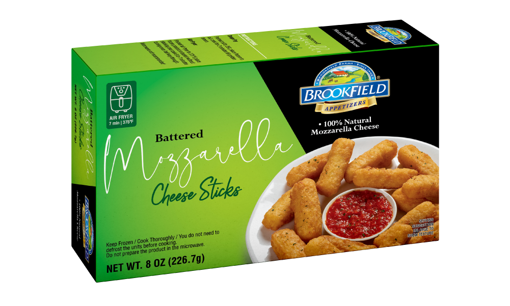 BROOKFIELD APPETIZERS MOZZARELLA CHEESE STICKS -
                8 OZ