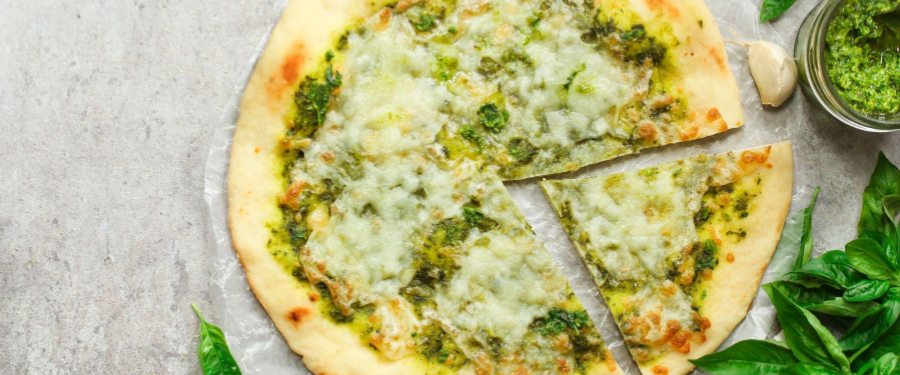 Homemade Pesto Pizza