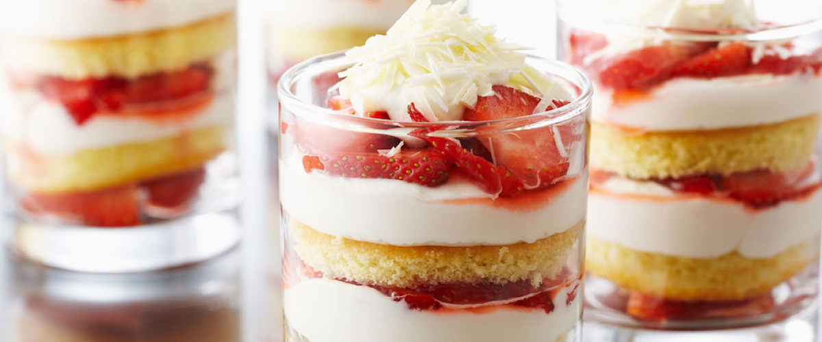 Trifle de Poundcake de Vainilla con Frutas y Crema de Vainilla
