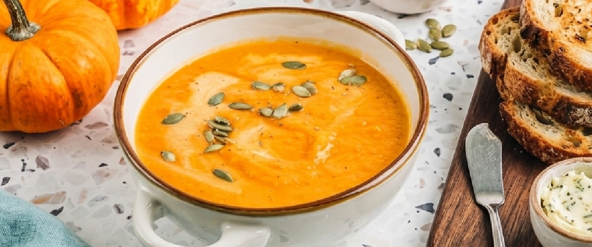 Crema de Calabaza con Queso Parmesano
